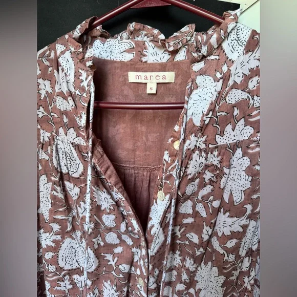 Marea Georgia Dress Clove S - Picture 4 of 5